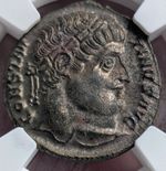 Constantine I 317-328 CE BI Nummus PROVIDENTIAE Antioch RIC 79 NGC MS 5/5 4/5