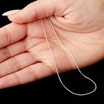 9ct White Gold Necklace Chain Curb Diamond Cut Polished 16in-20in Made in Italy