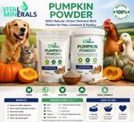 Pumpkin Powder - High Fibre Prebiotic Digestive Supplement for Animals & Pets