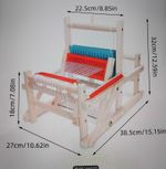 A Large Wooden Weaving Loom Suitable For Learners Children 32x26x38.5cm New