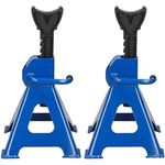 3 Ton Axle Stands Jack Stands Adjustable Height Heavy Duty Car Van Set of 2