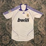 Original Vintage Adidas Real Madrid 2007 2008 Home Football Shirt Size Small
