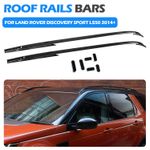 BLACK ROOF RAILS RACK WITH FITTING KIT FOR LAND ROVER DISCOVERY SPORT L550 2014+
