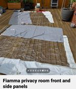 Fiamma Privacy Room for 3m Awning Grey. Comes with Side Poles and Brackets