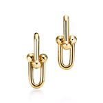 Tiffany HardWear Large Link Earrings in Yellow Gold