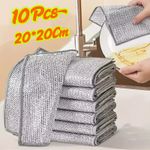 10pcs Magic Dishwashing Cloth Premium Metal Wire Multi Purpose Cleaning Tool