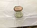 Victorian Sterling Silver Vinaigrette  Birm/ham Heavy 27.5 g  Ornate Pierce Lid