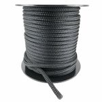 16mm Black Quality Double Braid on Braid Polyester Mooring Marine Rope