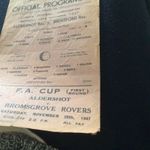 Football Programme 1947/48 Aldershot V Brentford  London Combination