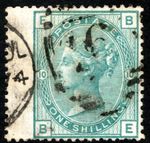 QV NICE USED 1/ GREEN PLATE 10.