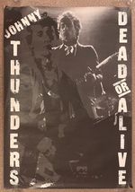 Johnny Thunders Dead Or Alive 1978 UK ORIGINAL Large Promo Fly Poster +COA Punk