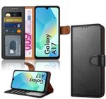 For Samsung A17 Case with 4 Card Slots Leather Flip Wallet RFID Magnetic Cover