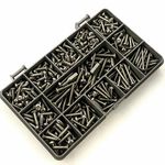 302 ASSORTED 6g 8g STAINLESS STEEL SECURITY PIN TORX SELF TAPPING SCREWS KIT