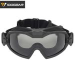 IDOGEAR Tactical Fan Goggle Adjustable Regulator Glasses Set Anti-fog Military