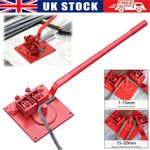 Heavy Duty Manual Rebar Bender 1-20mm Bending Tool Portable Steel Bar Bender UK