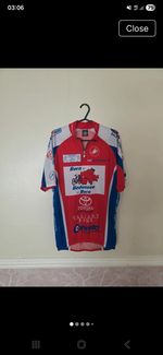 Vintage Style Castelli cycling Jersey Short Sleeve Quarter Zip Men's L