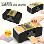 2 Deck Automatic Card Shuffler Poker Cards Shuffling Machine Casino Playing Game