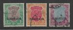 BAHRAIN SG12/14 KGV 1933 1R to 5R, Set of 3, Used