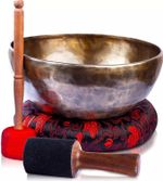 4-12" Large Tibetan Singing Bowl Set Master Healing Nepal For Sound Bath Chakra