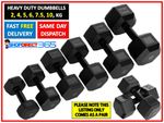 2x4kg/2x5kg/2x6kg/2x7.5kg/2x10kg Dumbbells Hex Dumbbell Hand Weights Set 36-12