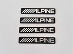 4 x Compatible with Alpine Speaker Badge replacement