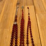 Red Islamic Prayer Beads Tasbih/Misbaha Strand for Islam Spirituality