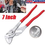 7 Inch Water Pump Pliers Quick-Release Plumbing Pliers Pipe Wrench Adjustable