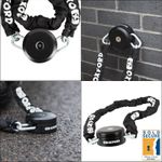 OXFORD STINGER LK410 SOLD SECURE MOTORCYCLE SECURITY CHAIN LOCK + GROUND ANCHOR