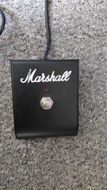 Marshall Guitar Amplifier Footswitch with Attached Cable, Black
