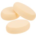 3Pcs Beige Wet Dry Powder Puff Durable Makeup Pad for Facial Loose Powder