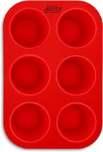 Deep and Large Muffin Tray, 6 Cup Silicone Cupcake Moulds, Silicone Muffin Tins,