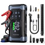9000A Car Jump Starter Air Compressor Tire Inflator Battery Booster Charge +Case