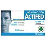 Actifed Multi-Action x12 Tablets | Relives Cold, Flu & Allergy Symptoms