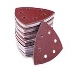 50Pcs Sandpaper Assorted Triangle Sanding Pads for Multi Tool Oscillating Loop