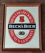 Small Vintage Becks Bier Mirror