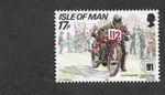 OLIVER GODFREY MOTORCYCLES MOTORBIKES TT RACES   STAMP 1991 ISLE OF MAN
