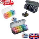7 Day Weekly Medicine Case Pill Box Organizer Container Dispenser Tablet Storage