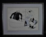 Josef Benedict Engl (1867-1907) orig. Drawing Bathing Institute Spa Simplicissimus 