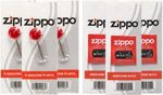 Zippo flints & Wicks 2406N 6 Genuine Flints