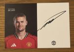 Matthijs de Ligt, Manchester United, Official 2025/26 Club Card, Hand Signed