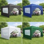 Neo 3x3M Gazebo Light Weight Waterproof Canopy Cover Outdoor Garden Tent Marquee