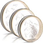 Fasmov 3 Pieces Wave Bead Ocean Drum, Sea Wave Sound Drum Percussion with Hardwo