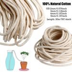 Candle Wick Cotton Oil Lamp Wicks Round Braided Wicks for Oil Lamps