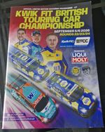 2026 CROFT BTCC British Touring Car Championship Programme - 5/6th September