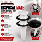 Toolsbypost Disposal Mate, Waste Disposal Unit Scraper & Plug, White