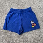 Vintage Disney Mickey Mouse Shorts Toddler 2T Blue Disney Store 90s