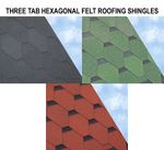 Hexagonal Felt Shingles | Felt Shingles | 2.42m2 | FREE NAILS | Shed Roofs