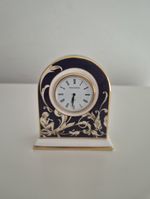 Wedgwood Cornucopia Bone China Mantel Clock 8cm Boxed 
