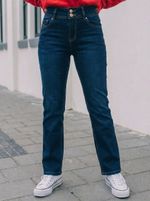 Ladies Womens Straight Leg Jeans Stretchy Waist Regular Fit Womens Jeans Size