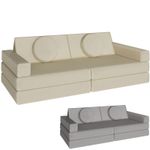 Kids Sofa Children Play Sofa Childrens Couch Bed Playroom Soft Flexible Fun